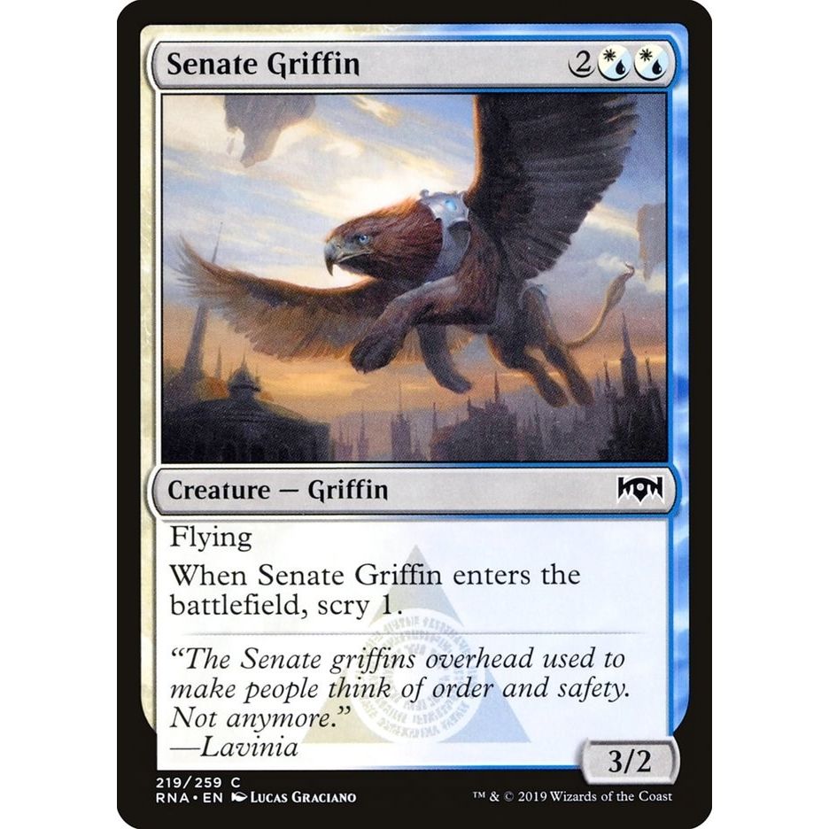 Image for Senate Griffin (219) (RNA) - Magic: The Gathering