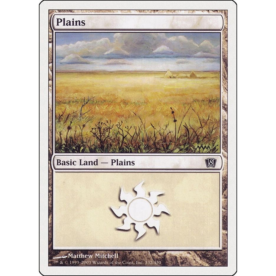 Image for Plains (332) (332) (8ED) - Magic: The Gathering