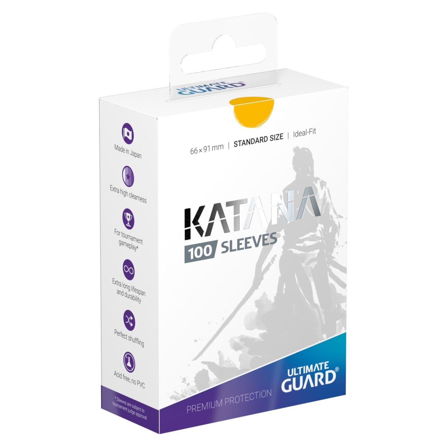 Image for Katana 2018 Standard Size Sleeves - Yellow (100-Pack) - Card Sleeves