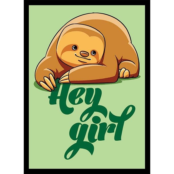 Image for Double Matte Sleeve - Hey Girl (50-Pack) - Card Sleeves