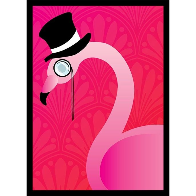 Image for Double Matte Sleeve - Flamingo (50-Pack) - Card Sleeves
