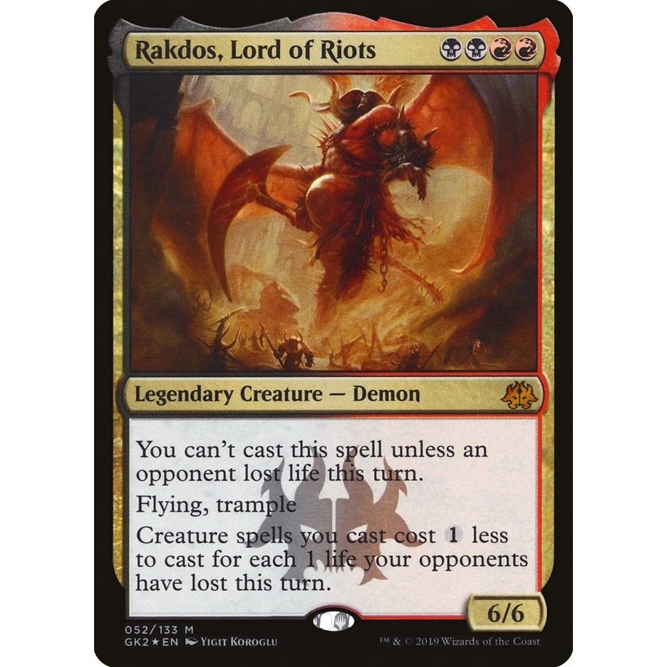 Image for Rakdos, Lord of Riots (52) (GK2) - Magic: The Gathering