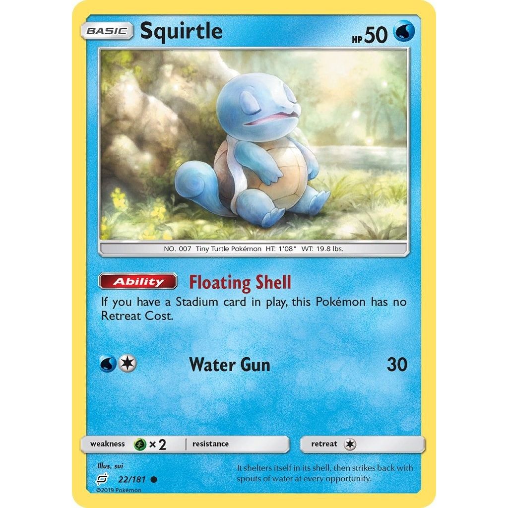 Image for Squirtle (22) (22/181) (SM9) - Pokemon