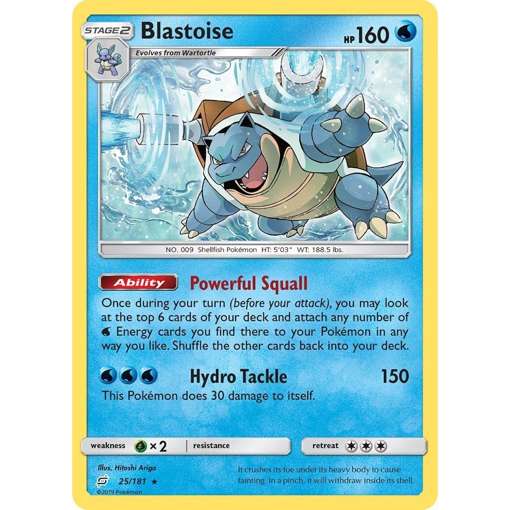 Image for Blastoise (25/181) (SM9) - Pokemon