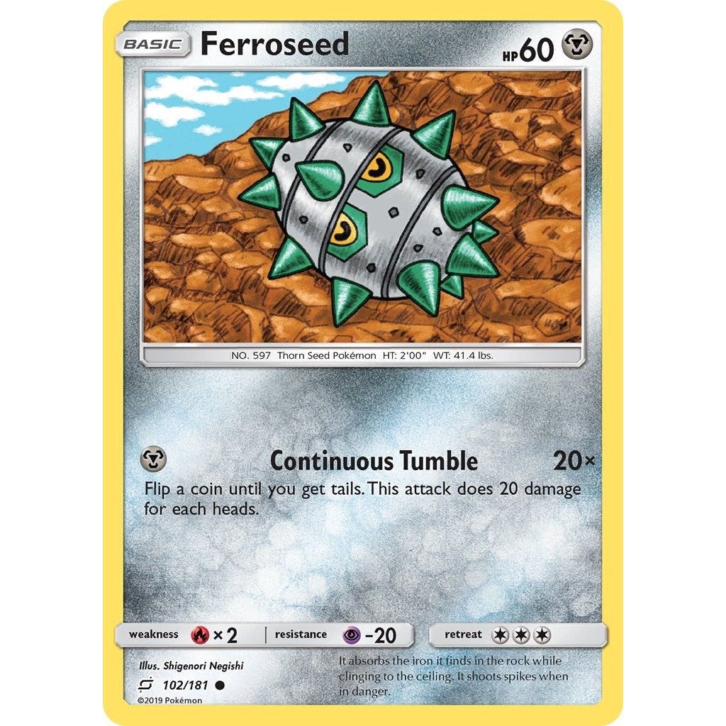 Image for Ferroseed (102/181) (SM9) - Pokemon