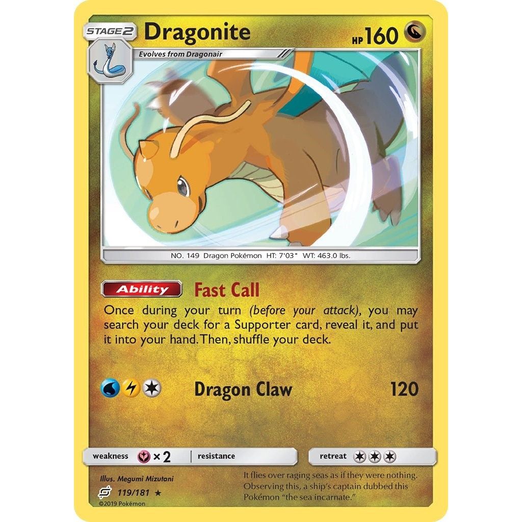 Image for Dragonite (119/181) (SM9) - Pokemon