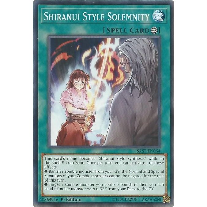 Image for Shiranui Style Solemnity (SAST-EN064) (SAST) - YuGiOh