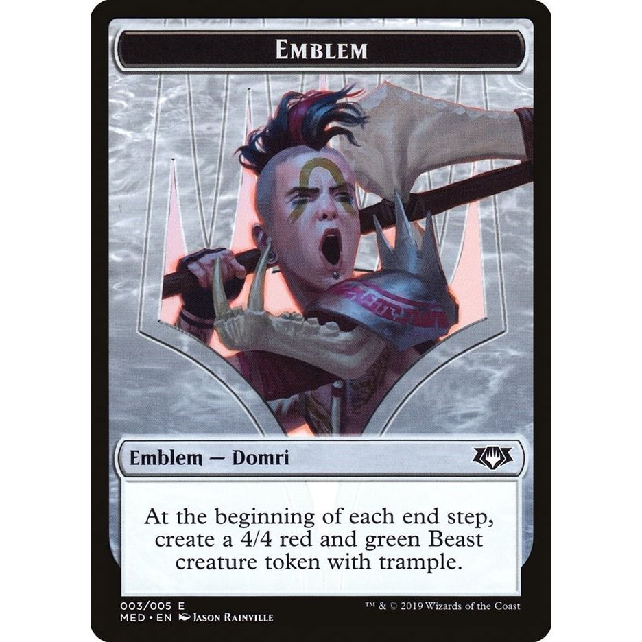 Image for Emblem - Domri, Chaos Bringer (3) (MED2) - Magic: The Gathering