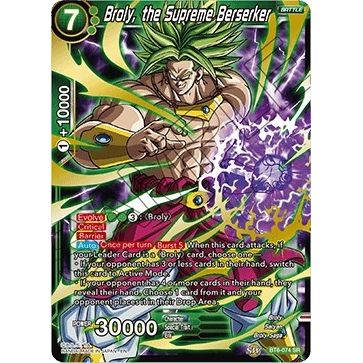 Image for Broly, the Supreme Berserker (BT6-074) (DBS-B06) - Dragon Ball Super: Masters