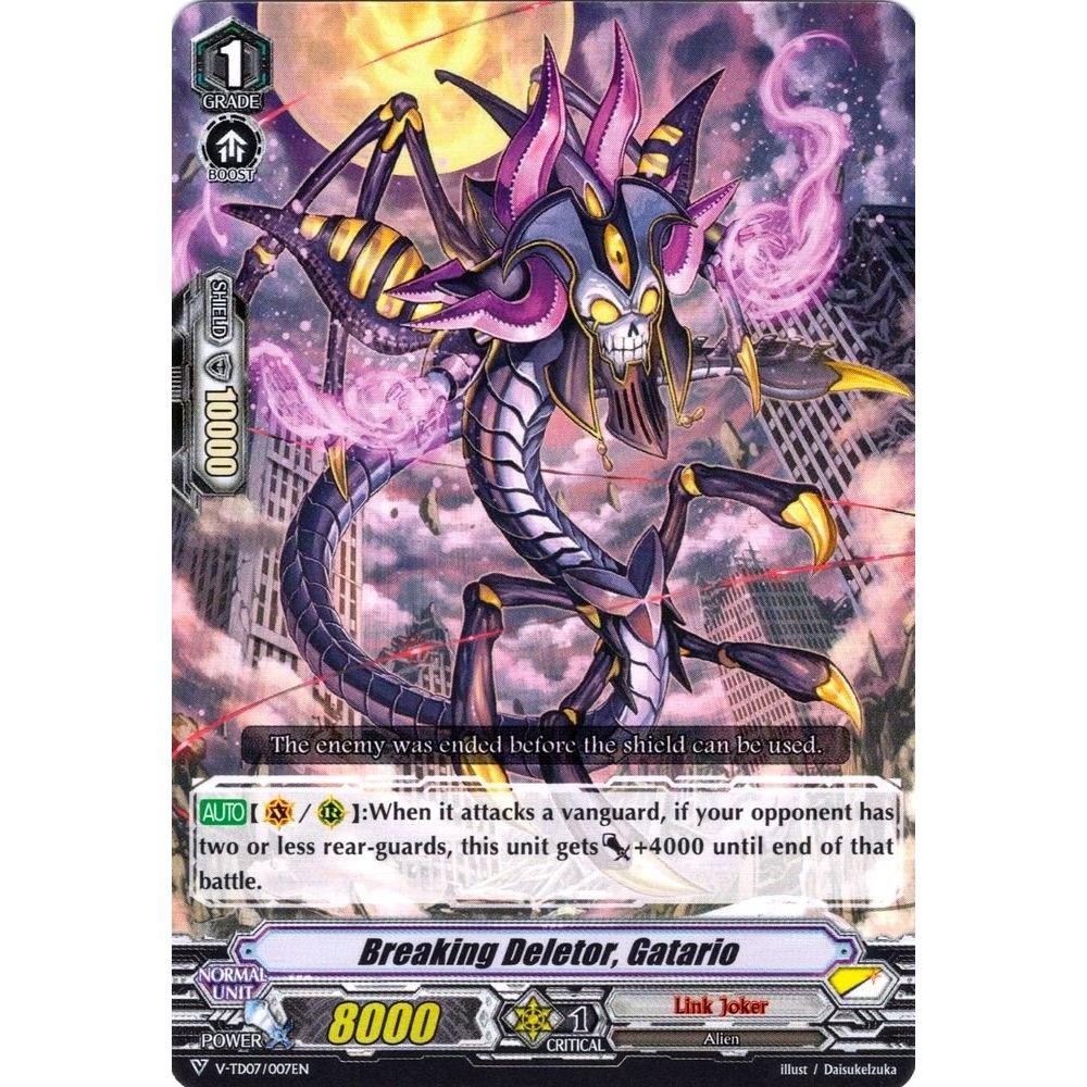 Image for Breaking Deletor, Gatario (V-TD07/007EN) (V-TD07) - Cardfight Vanguard