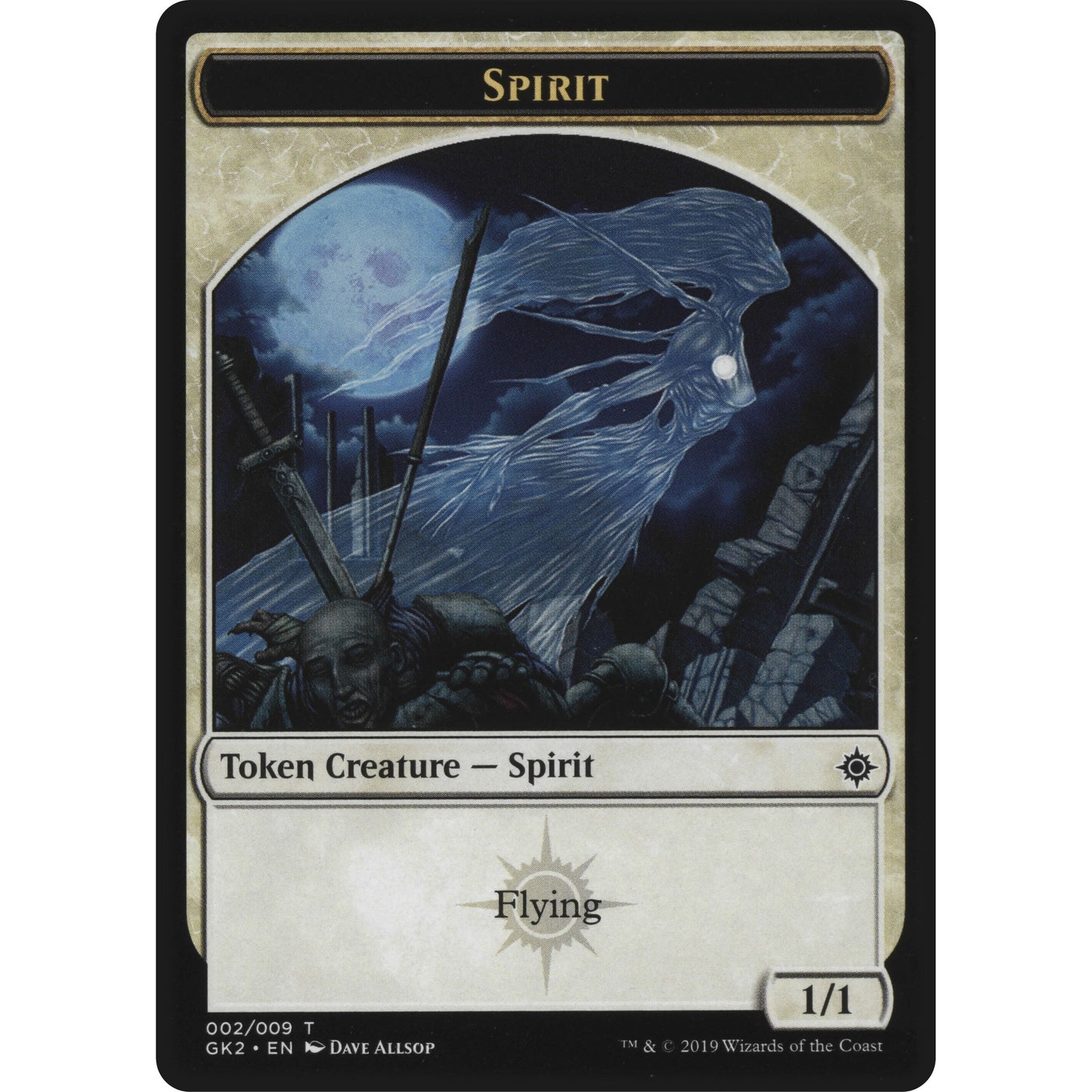 Image for Spirit (002) // Spirit (010) Double-Sided Token (2 // 10) (GK2) - Magic: The Gathering