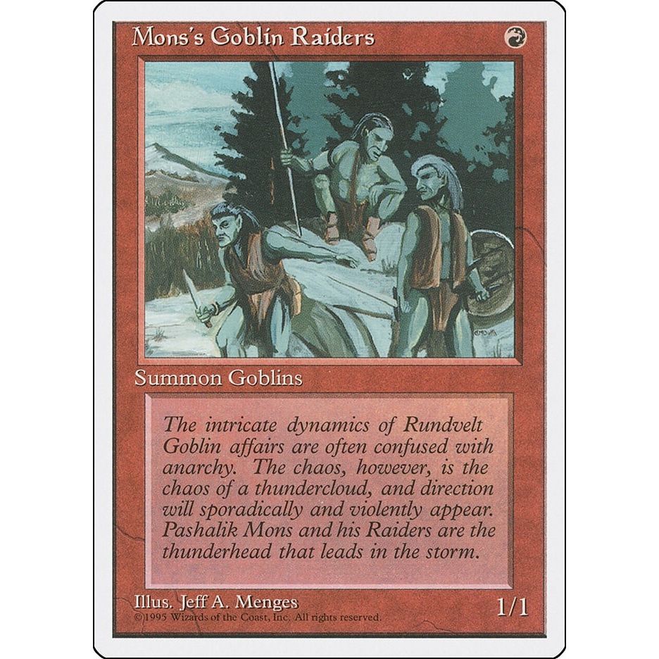 Image for Mons's Goblin Raiders (4ED) - Magic: The Gathering