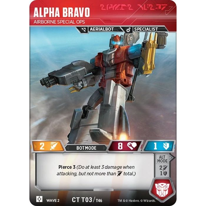 Image for Alpha Bravo - Airborne Special Ops (3) (TRW2) - Transformers TCG