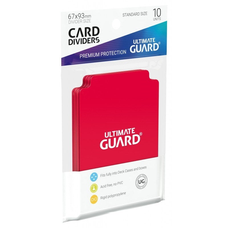 Image for Card Dividers Standard - Red (10-Pack) - Collectible Storage