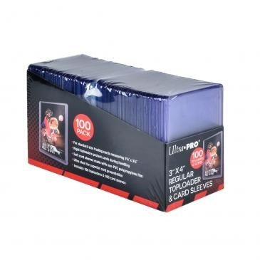Image for 3" x 4" Clear Regular Toploader with Card Sleeves (100-Count) - Collectible Storage