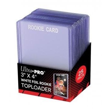 Image for 3" x 4" Rookie White Toploader (25-Count) - Collectible Storage