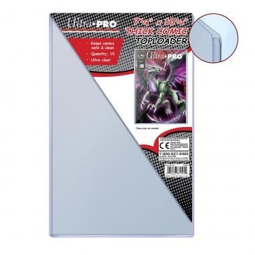 Image for 7.1" x 10.5" Thick Comic Toploader (10-Count) - Collectible Storage