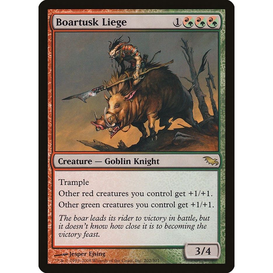 Image for Boartusk Liege (202) (SHM) - Magic: The Gathering