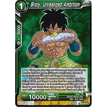 Image for Broly, Unrealized Ambition (BT6-063_PR) (DBS-B06PRE) - Dragon Ball Super: Masters
