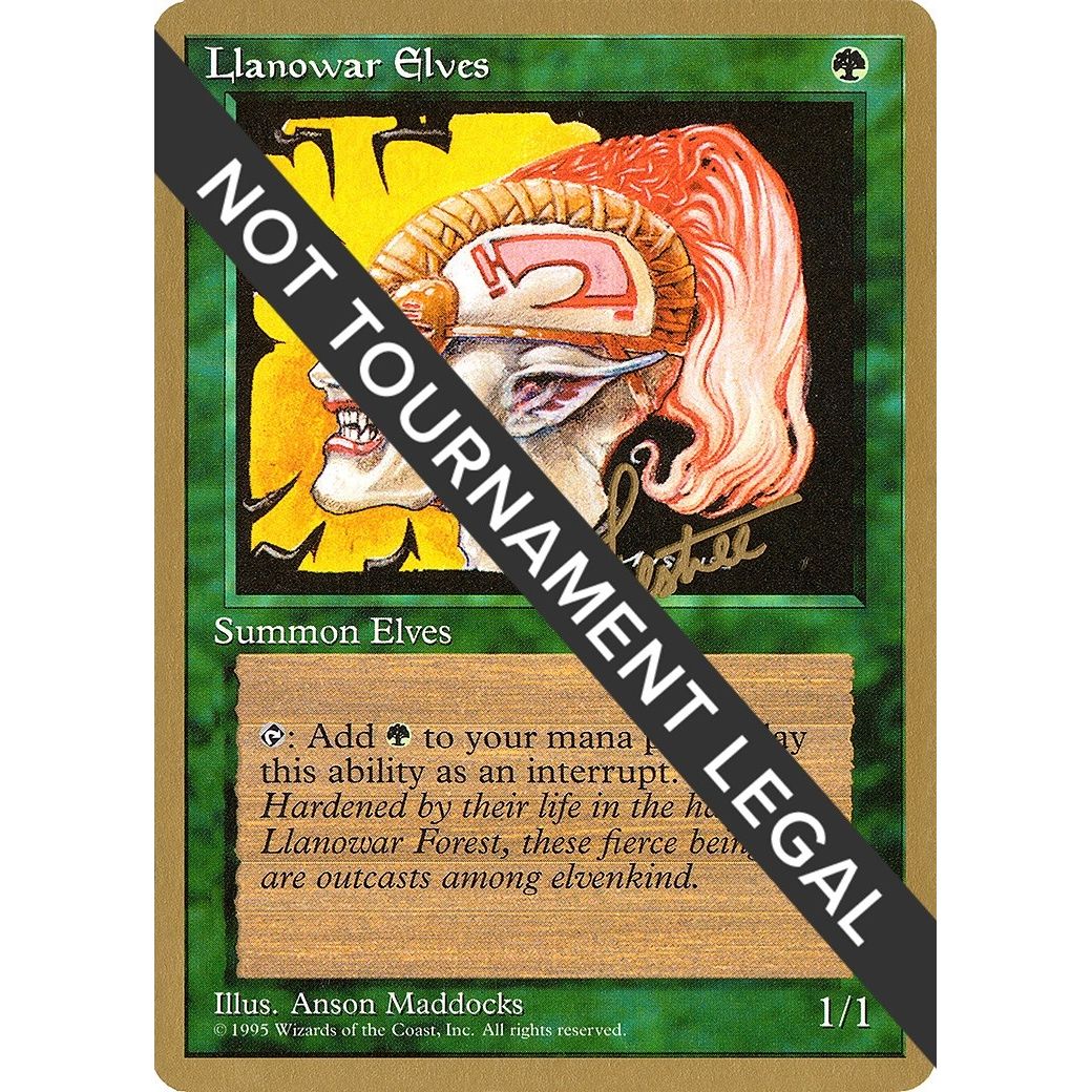 Image for Llanowar Elves - 1996 Bertrand Lestree (4ED) (WCD) - Magic: The Gathering