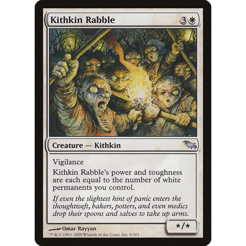Image for Kithkin Rabble (9) (SHM) - Magic: The Gathering
