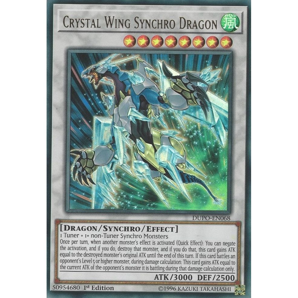Image for Crystal Wing Synchro Dragon (DUPO-EN068) (DUPO) - YuGiOh