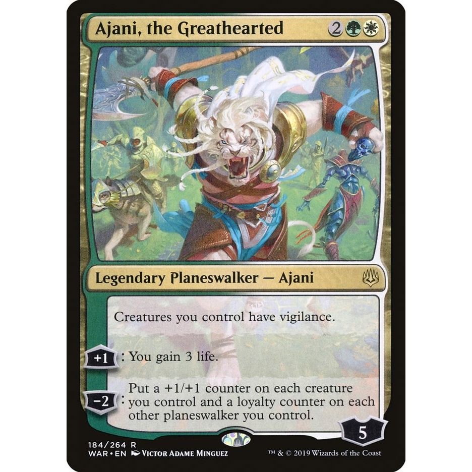 Image for Ajani, the Greathearted (184) (WAR) - Magic: The Gathering