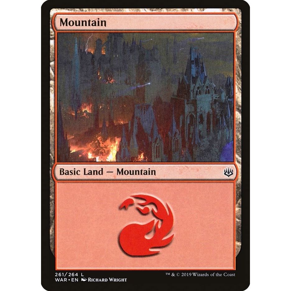 Image for Mountain (261) (261) (WAR) - Magic: The Gathering
