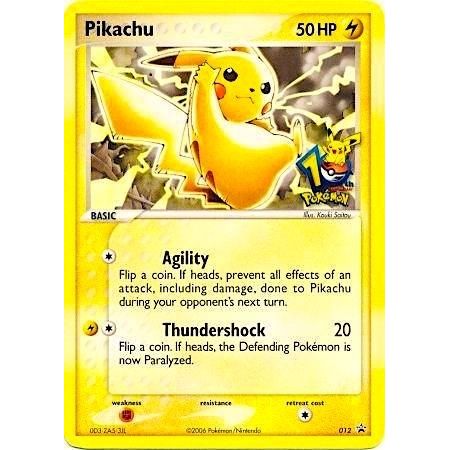 Image for Pikachu - 012 (10th Anniversary) (012) (MCAP) - Pokemon