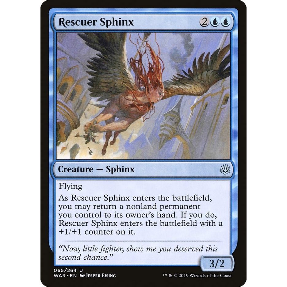 Image for Rescuer Sphinx (65) (WAR) - Magic: The Gathering