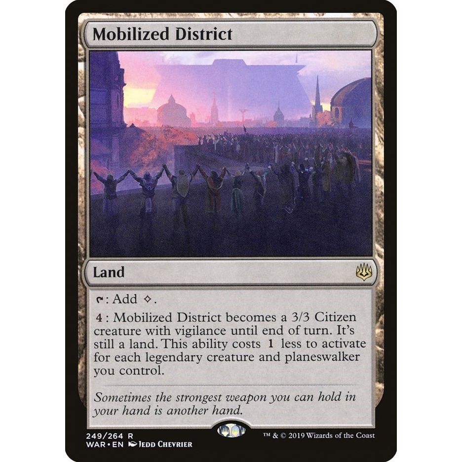 Image for Mobilized District (249) (WAR) - Magic: The Gathering