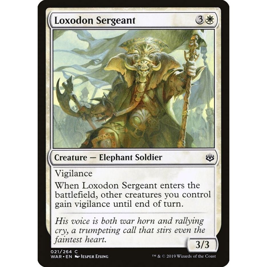 Image for Loxodon Sergeant (21) (WAR) - Magic: The Gathering