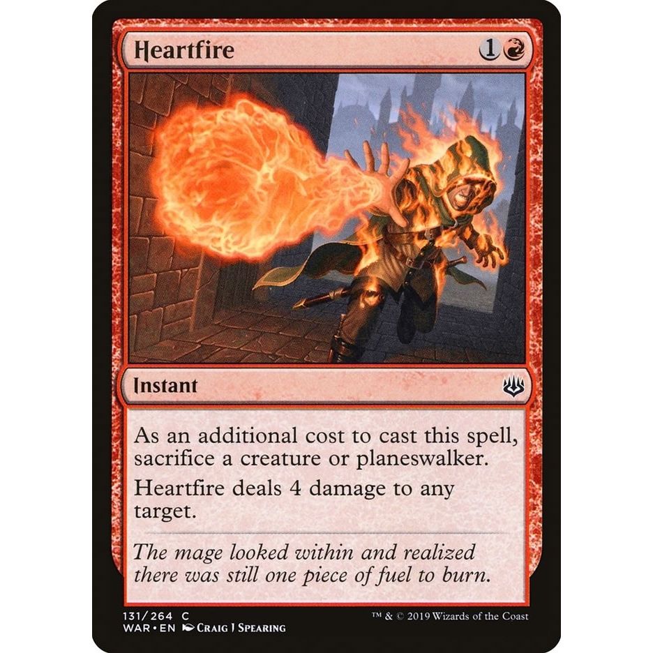 Image for Heartfire (131) (WAR) - Magic: The Gathering