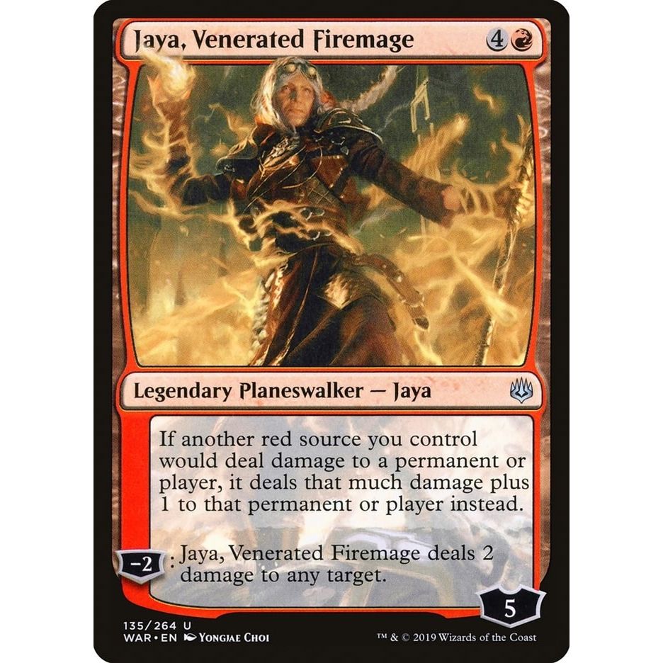 Image for Jaya, Venerated Firemage (135) (WAR) - Magic: The Gathering