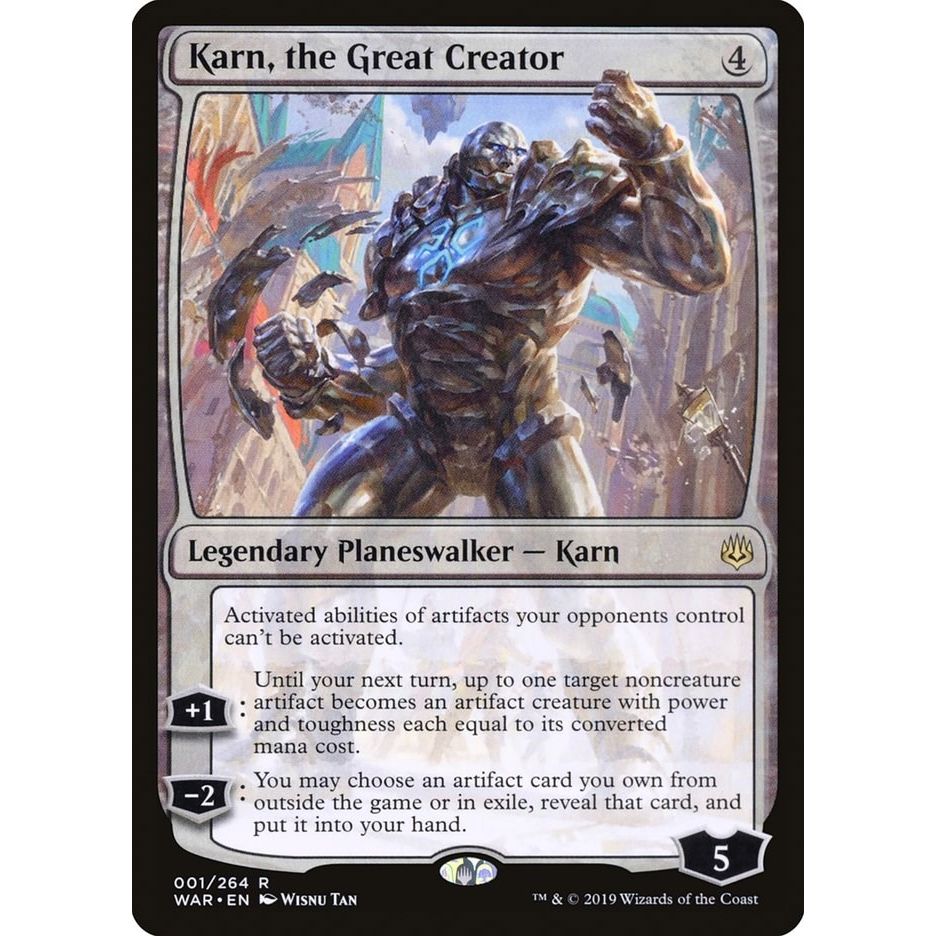 Image for Karn, the Great Creator (1) (WAR) - Magic: The Gathering