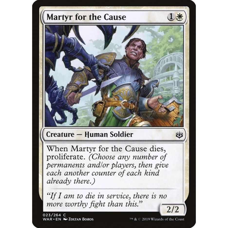 Image for Martyr for the Cause (23) (WAR) - Magic: The Gathering