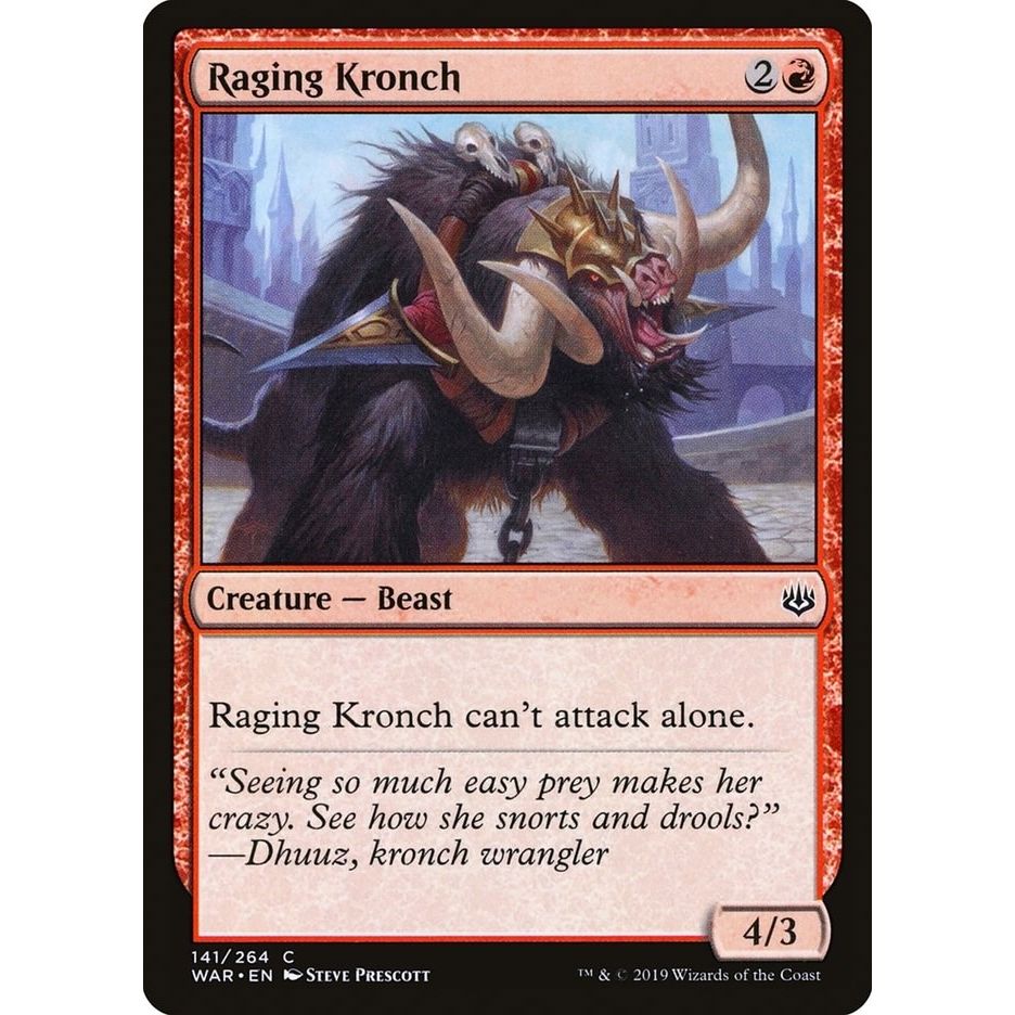 Image for Raging Kronch (141) (WAR) - Magic: The Gathering