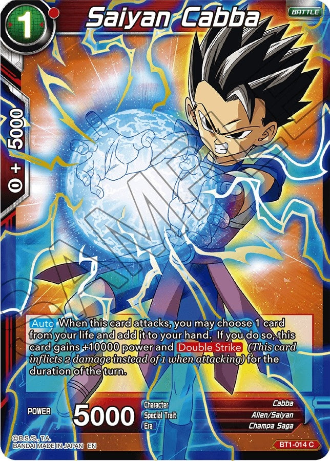 Image for Saiyan Cabba (Alternate Art) (BT1-014) (DBS-EB06) - Dragon Ball Super: Masters
