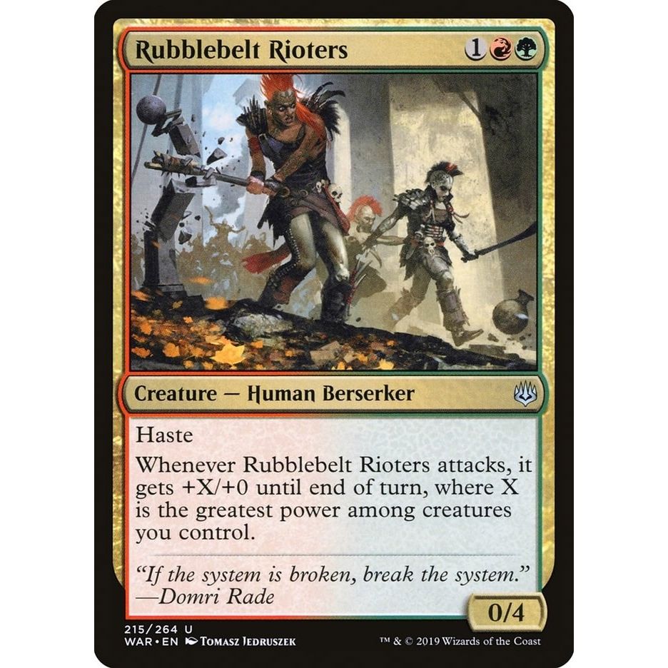 Image for Rubblebelt Rioters (215) (WAR) - Magic: The Gathering