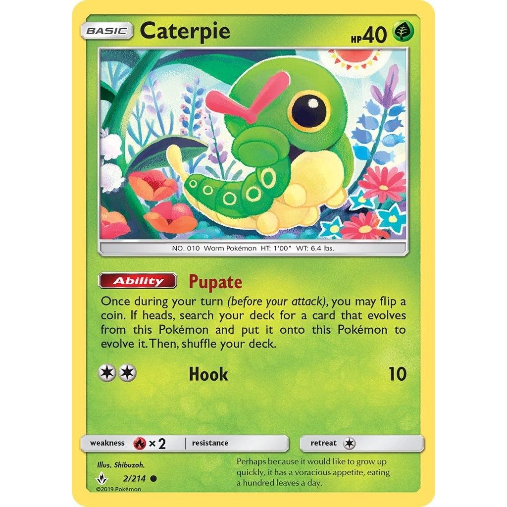 Image for Caterpie (2/214) (SM10) - Pokemon