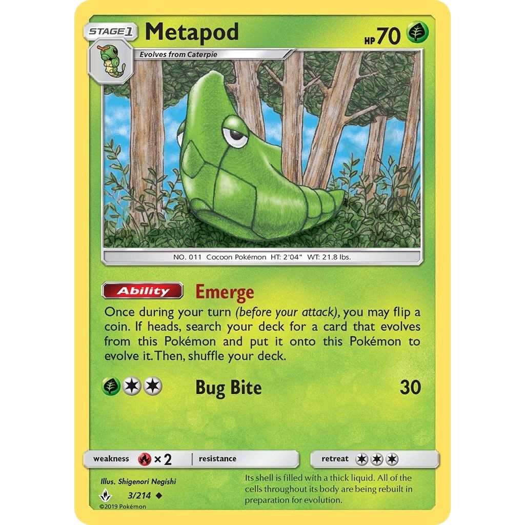 Image for Metapod (3/214) (SM10) - Pokemon
