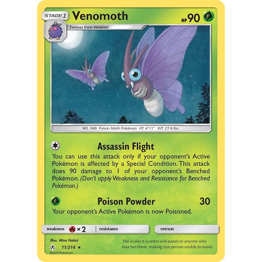Image for Venomoth (11/214) (SM10) - Pokemon