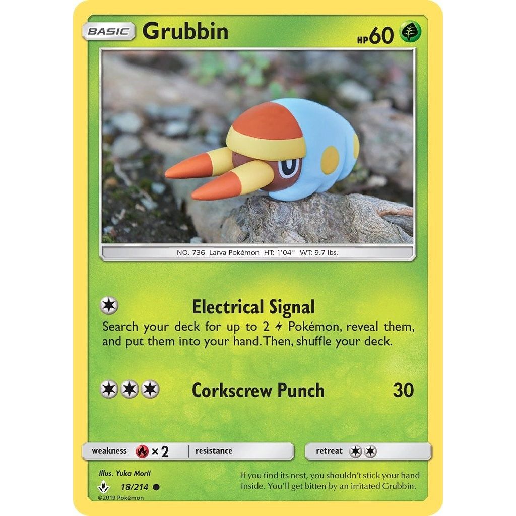 Image for Grubbin (18/214) (SM10) - Pokemon