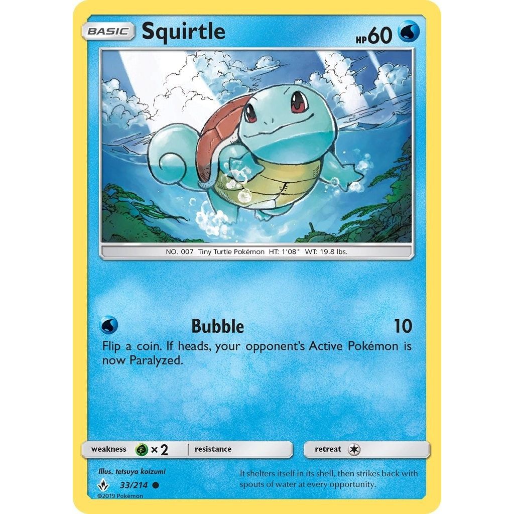 Image for Squirtle (33/214) (SM10) - Pokemon