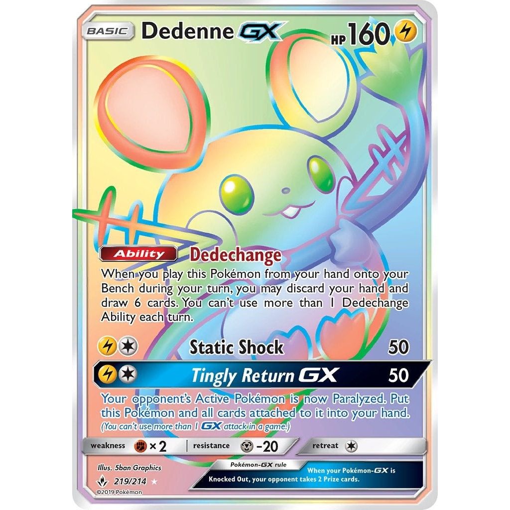 Image for Dedenne GX (Secret) (219/214) (SM10) - Pokemon