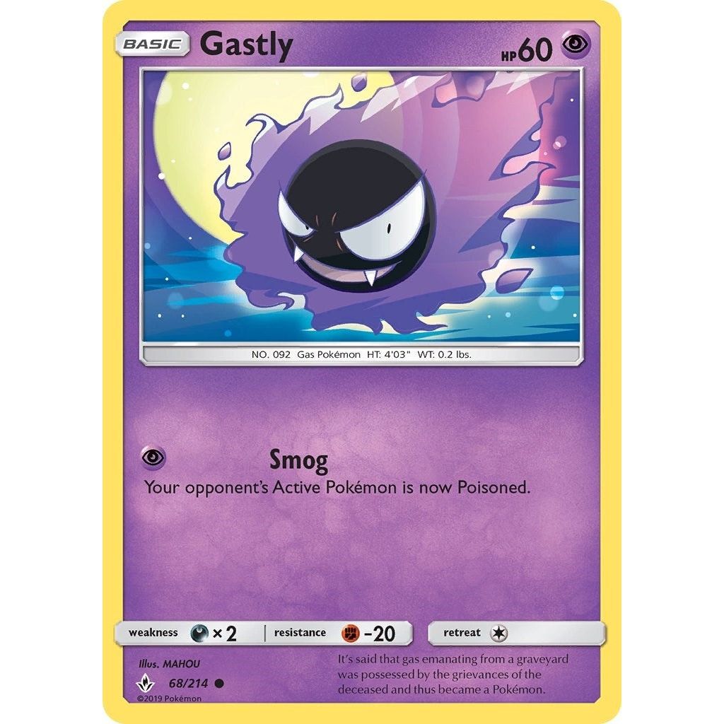 Image for Gastly (68) (68/214) (SM10) - Pokemon