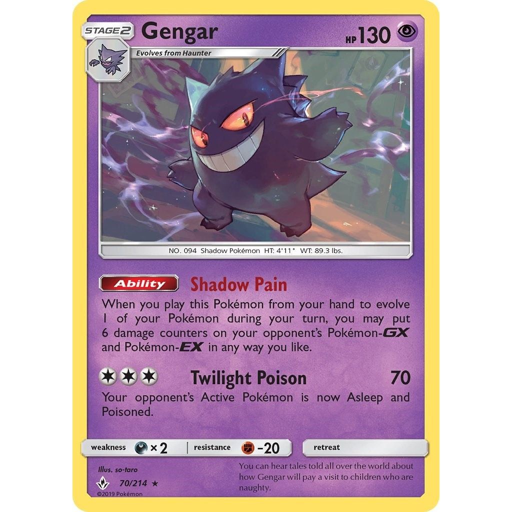Image for Gengar (70/214) (SM10) - Pokemon