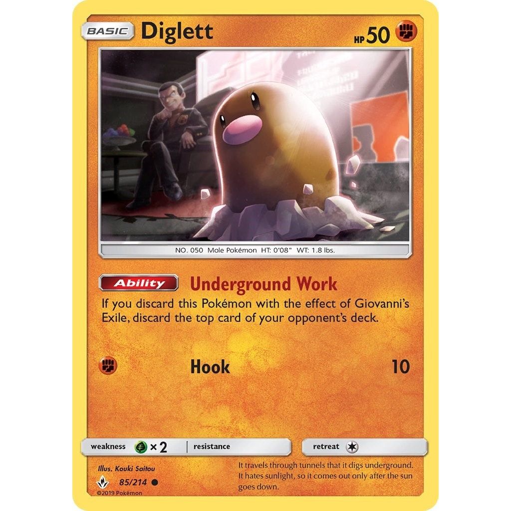 Image for Diglett (85/214) (SM10) - Pokemon