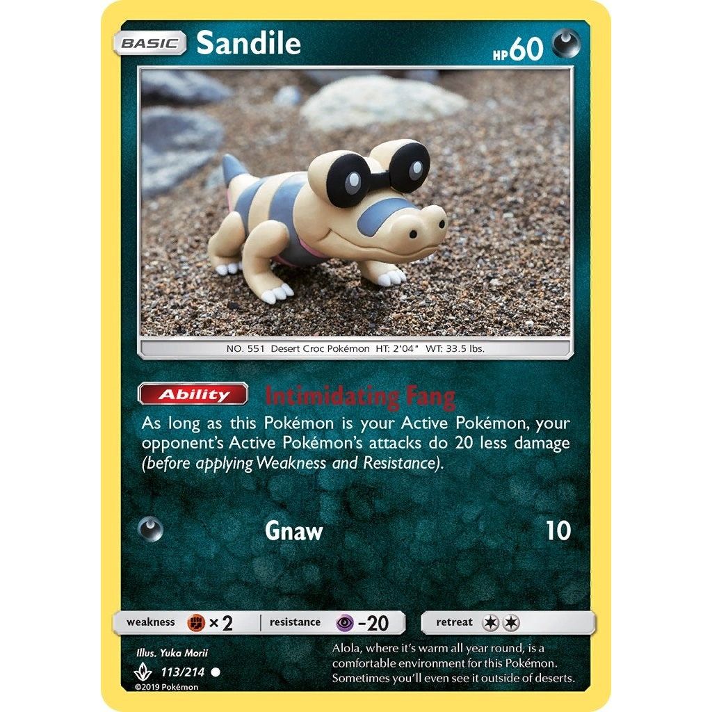 Image for Sandile (113) (113/214) (SM10) - Pokemon