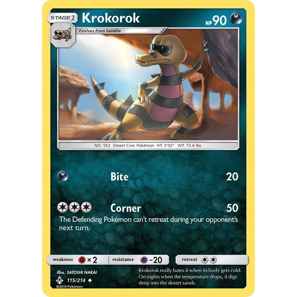 Image for Krokorok (115/214) (SM10) - Pokemon